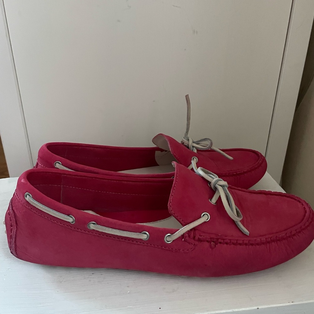 Cole Haan‎ Women's Pink Moccasins with Gray Laces